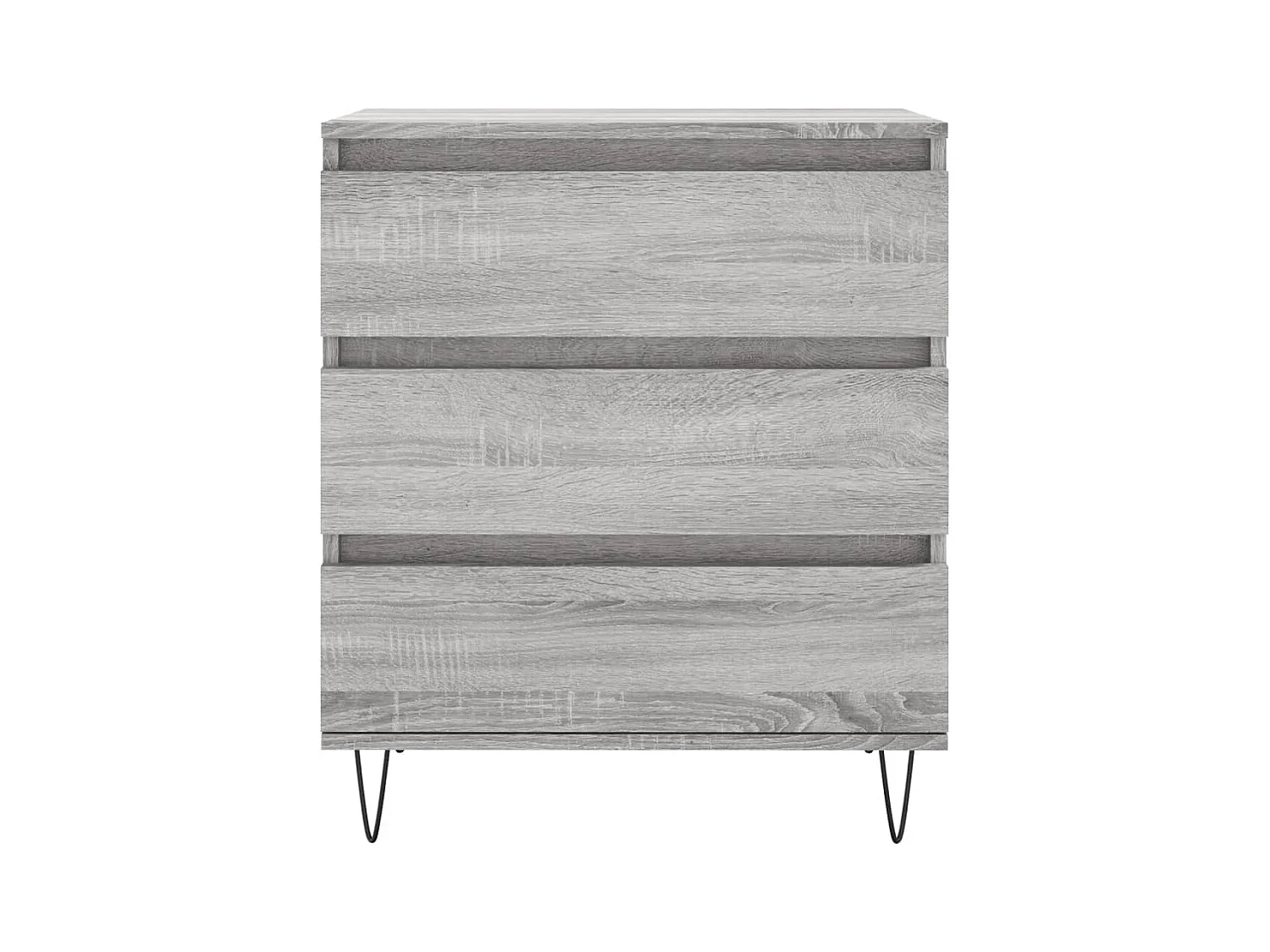 Credenza Sonoma grigia 60x35x70 cm in legno ingegnerizzato