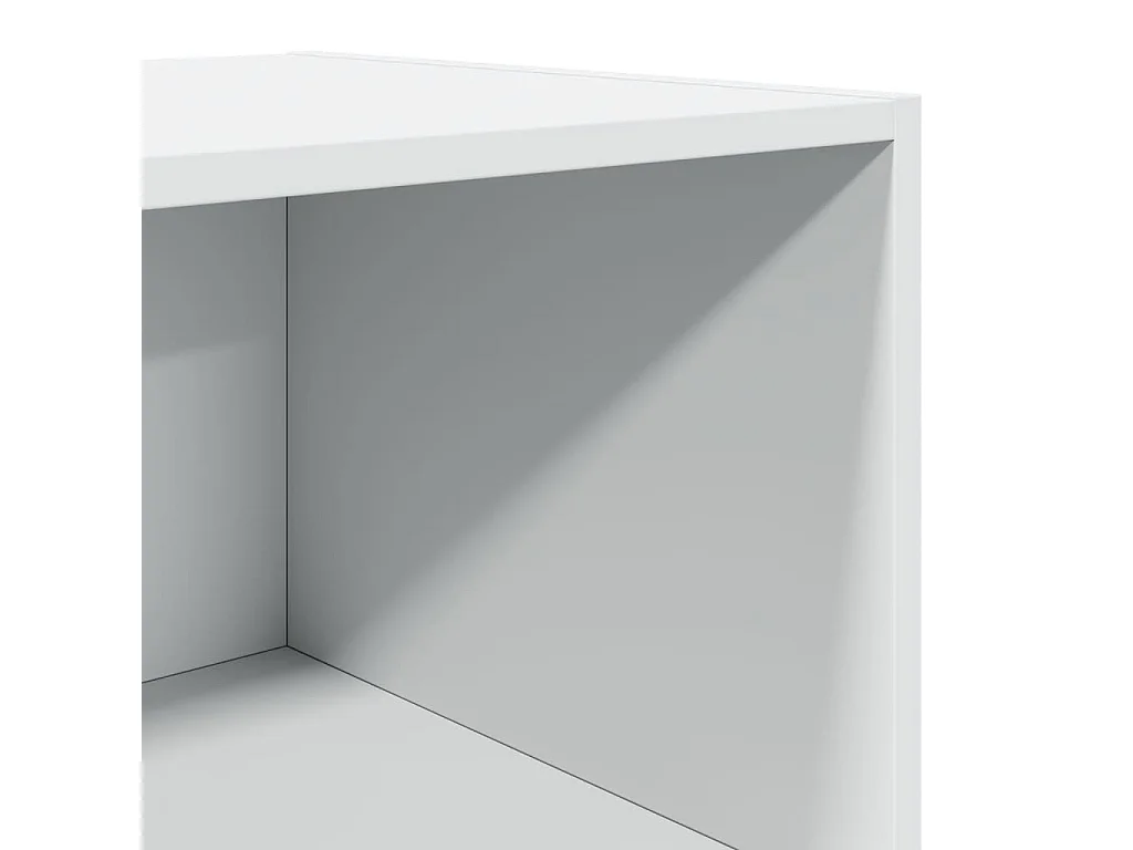 Buffet haut blanc 45x41x185 cm bois d'ingénierie