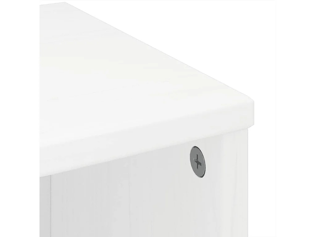 ODDA 6-delige zijkasten wit 40x24x79 cm massief grenenhout