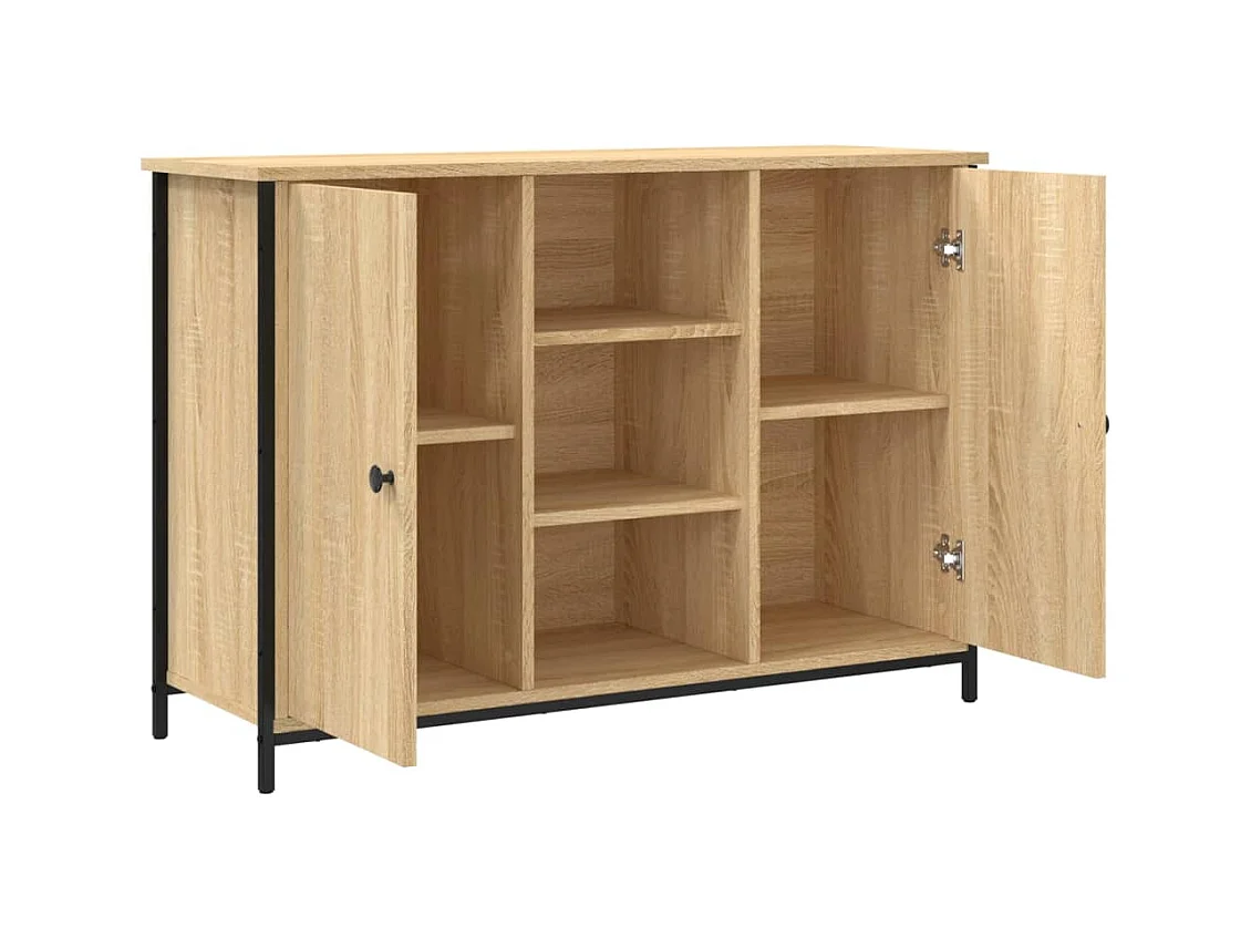 Buffet chêne sonoma 100x35x70 cm bois d'ingénierie