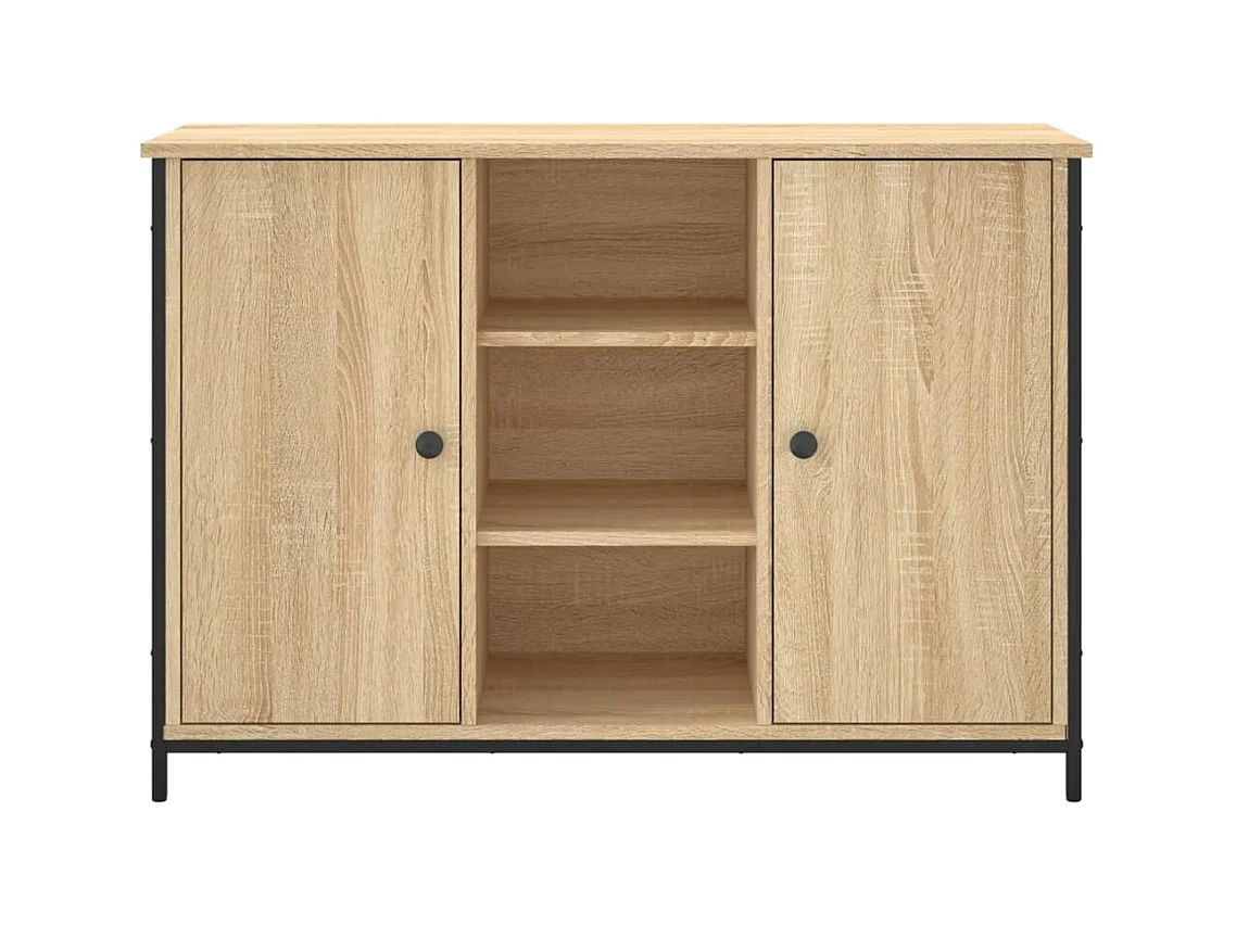 Buffet chêne sonoma 100x35x70 cm bois d'ingénierie