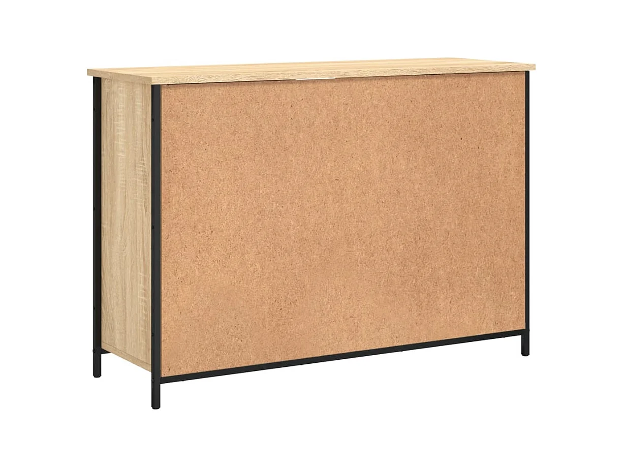Buffet chêne sonoma 100x35x70 cm bois d'ingénierie
