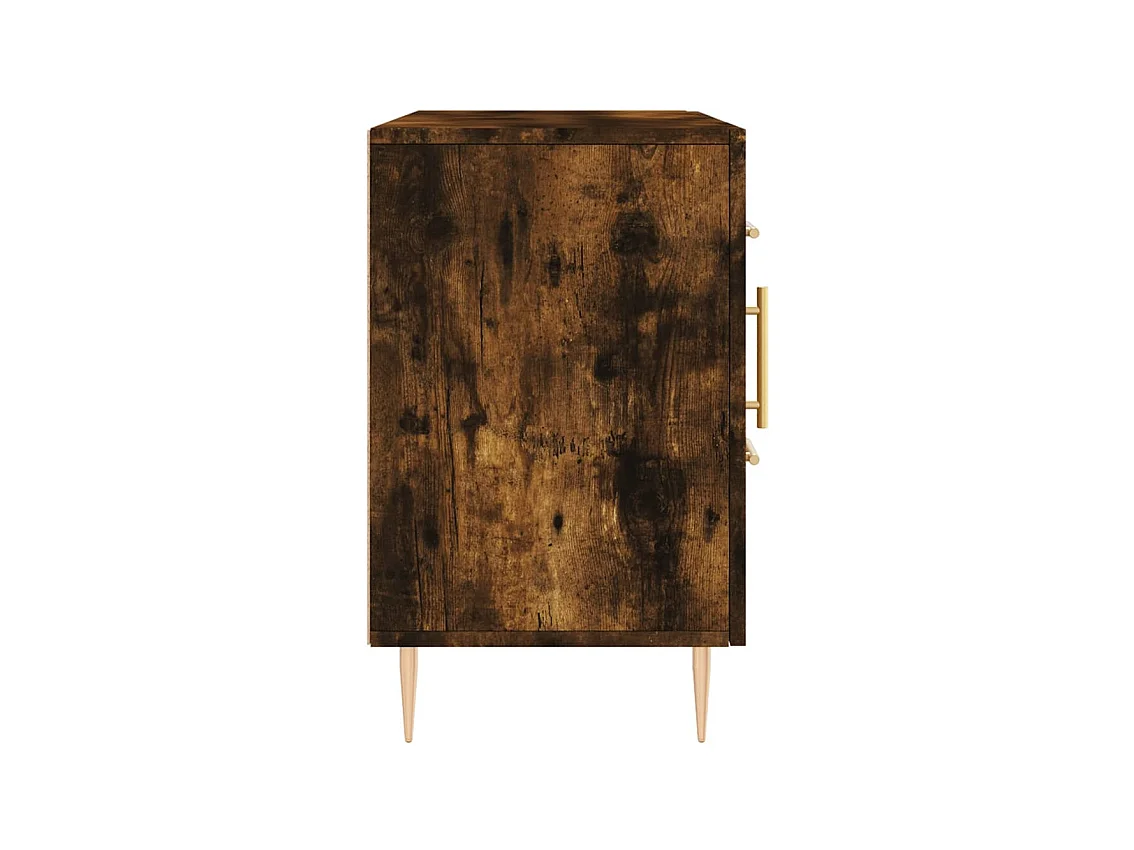 Credenza in rovere affumicato 100x36x60 cm in legno ingegnerizzato