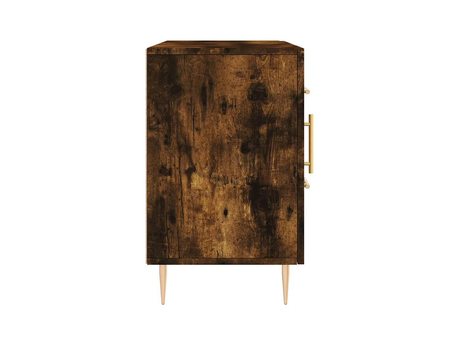 Credenza in rovere affumicato 100x36x60 cm in legno ingegnerizzato