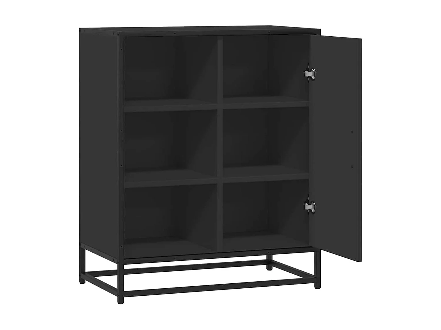 Buffet noir 62x35x76 cm bois d'ingénierie