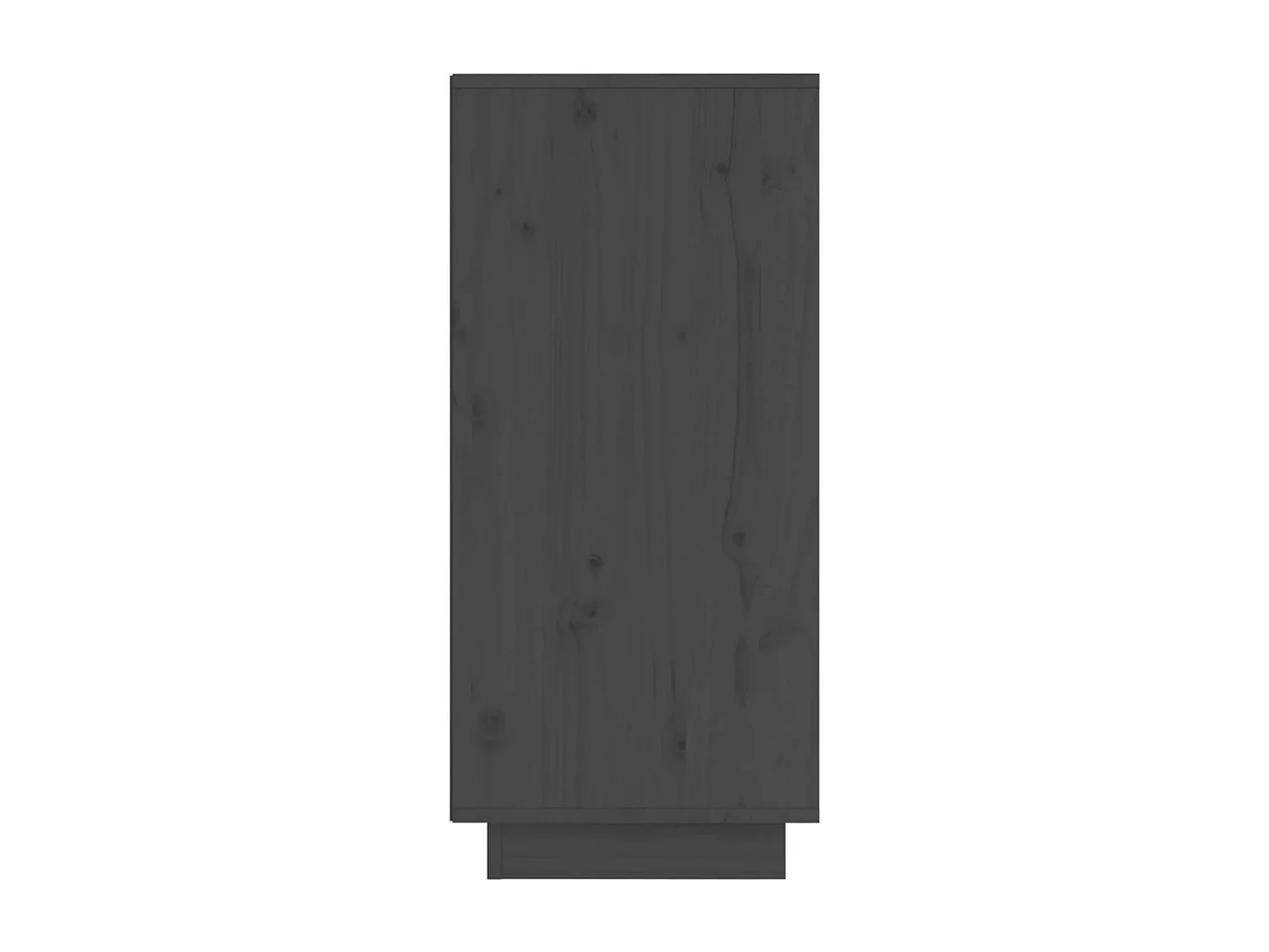 Buffets 2 pcs Gris 31,5x34x75 cm Bois massif de pin