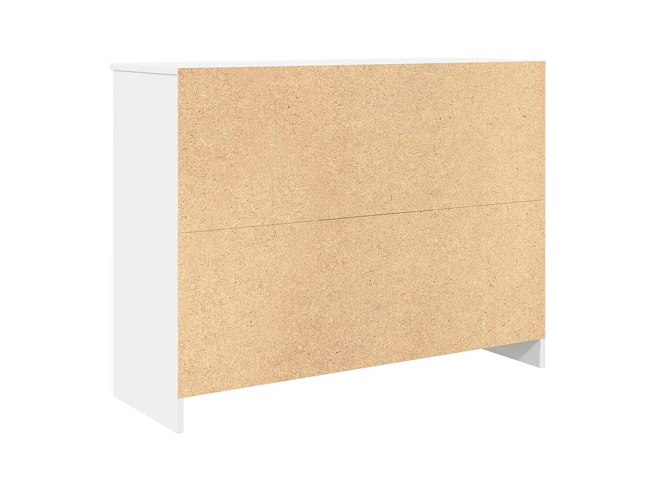 Buffet avec tiroir blanc 101x35x76 cm bois d'ingénierie