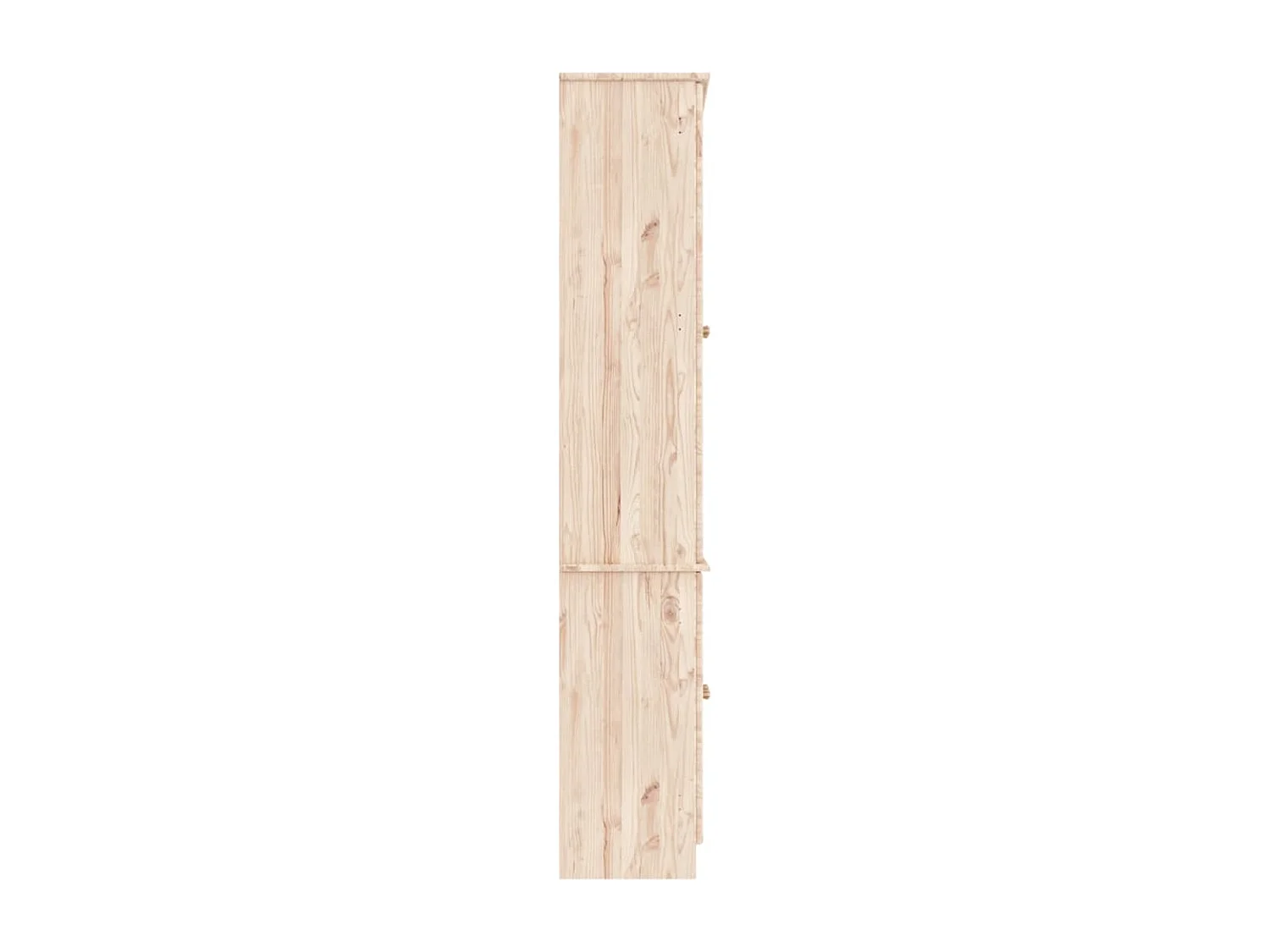 Vitrina de cristal ALTA 77x35x186,5 cm madera maciza de pino