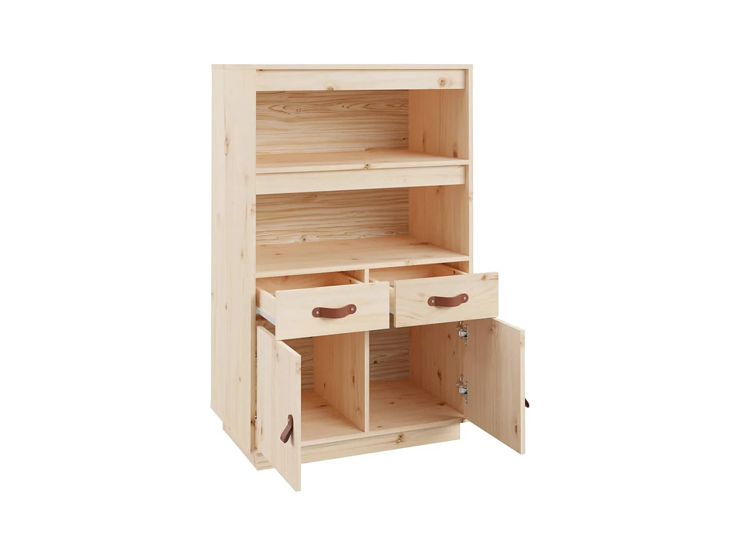 Buffet haut 67x40x108,5 cm Bois massif de pin