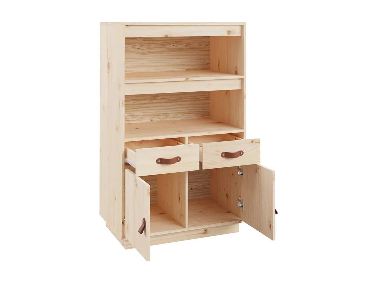 Buffet haut 67x40x108,5 cm Bois massif de pin