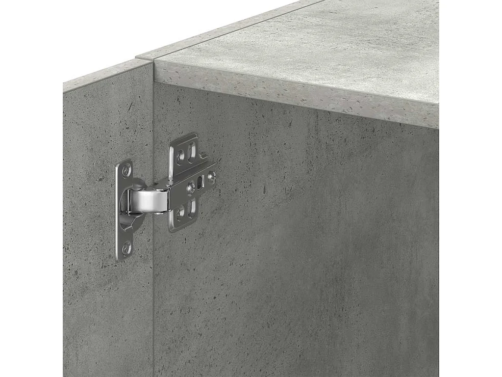 Mobiletto contenitore sottile grigio cemento 30x42,5x225 cm