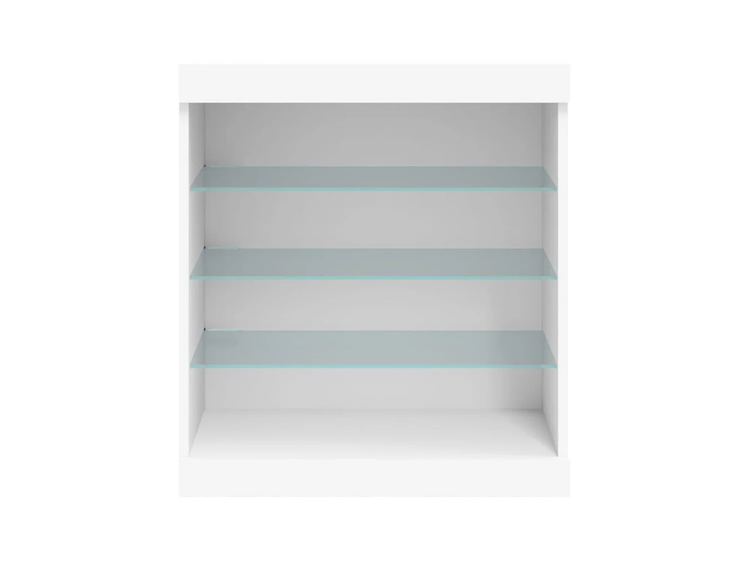 Credenza con luci LED bianche 60,5x37x67 cm