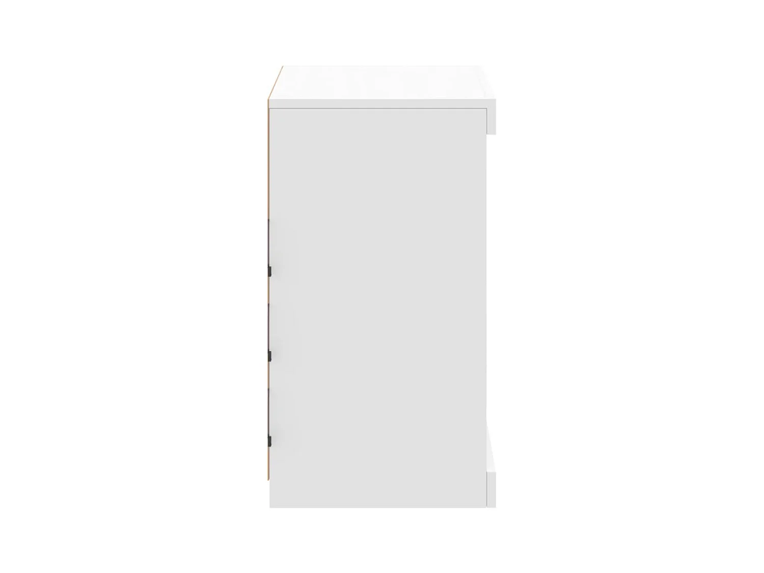 Credenza con luci LED bianche 60,5x37x67 cm