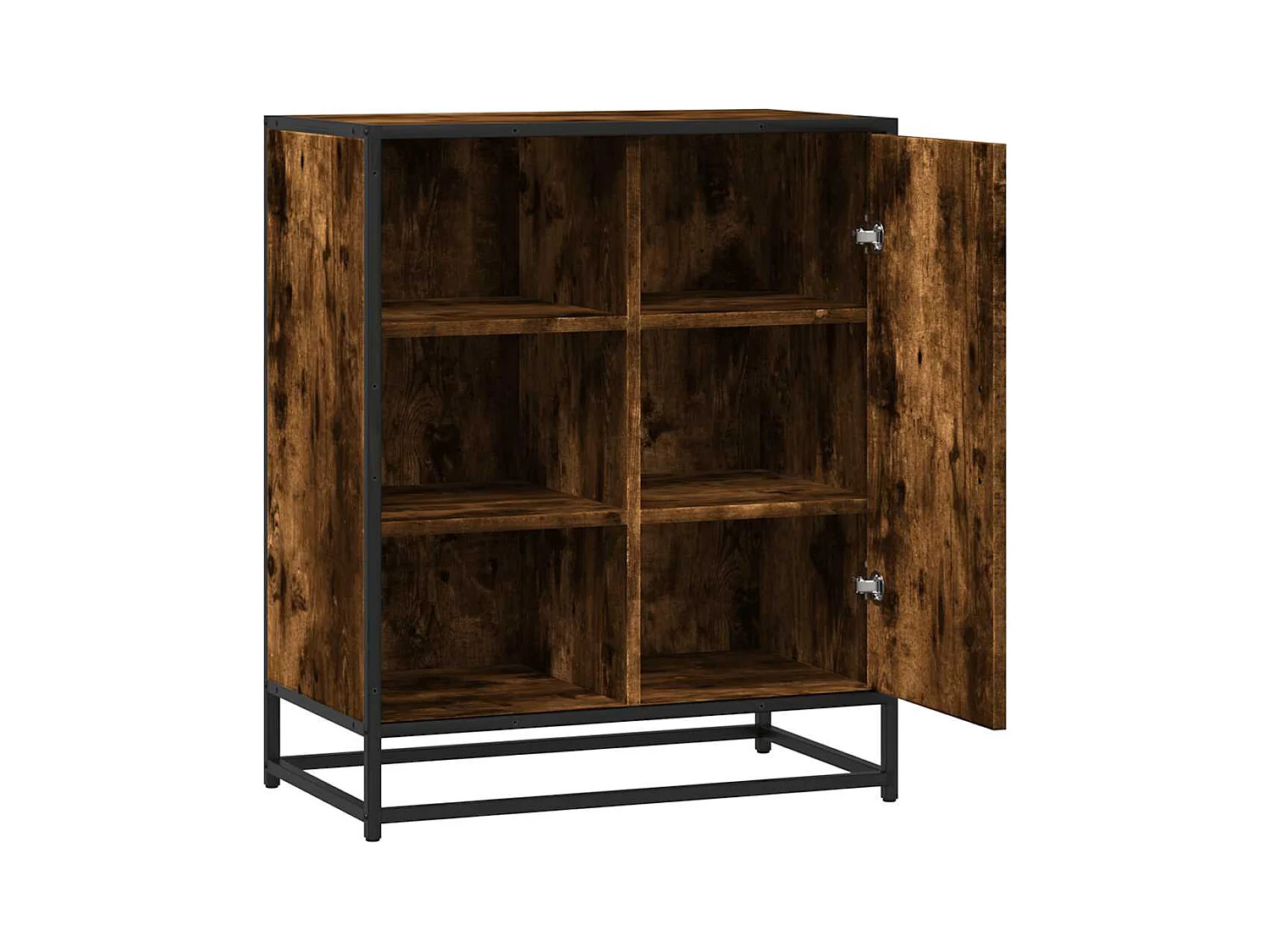 Buffet chêne fumé 62x35x76 cm bois d'ingénierie