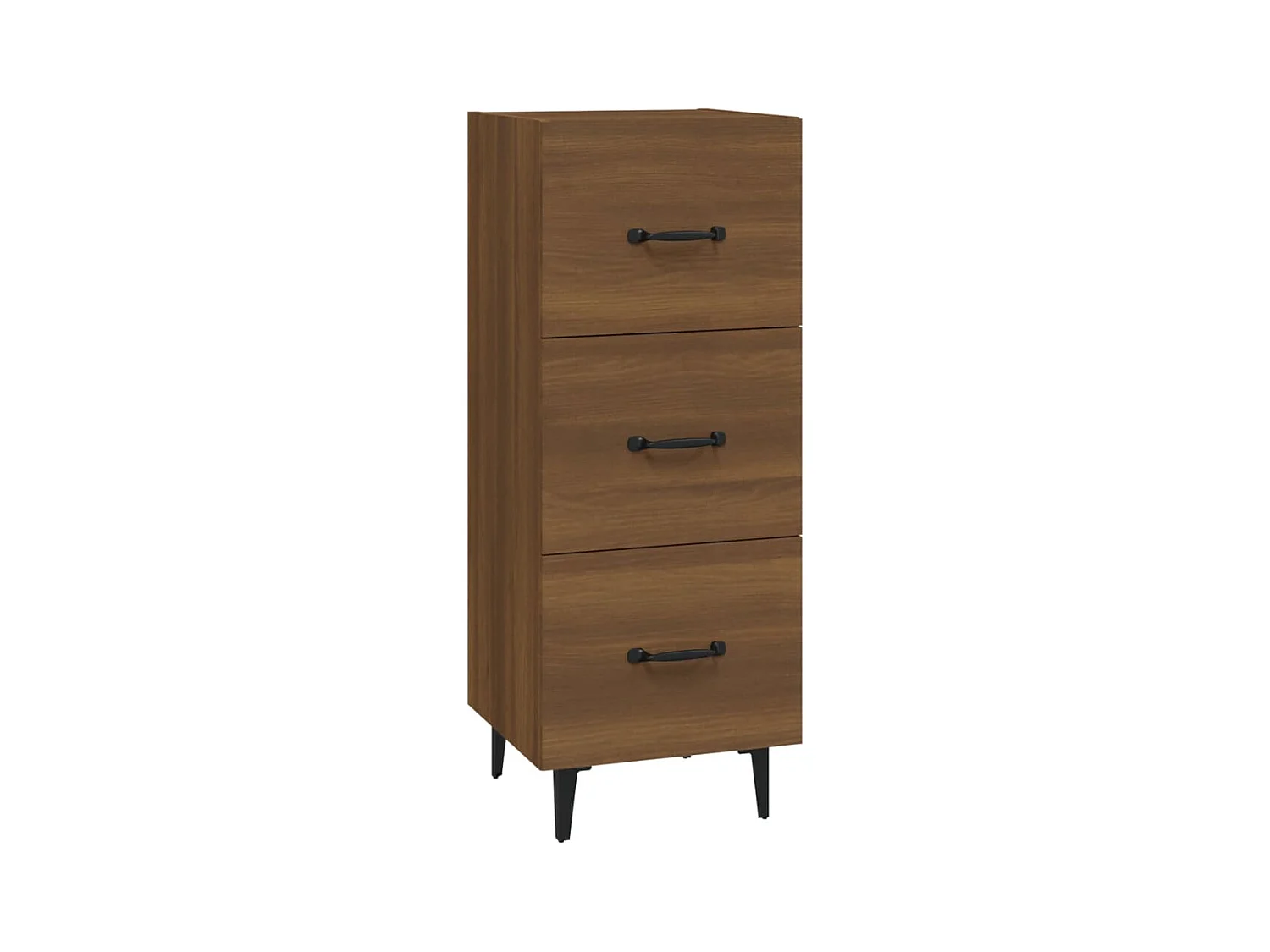 Buffet Chêne marron 34,5x34x90 cm Bois d'ingénierie