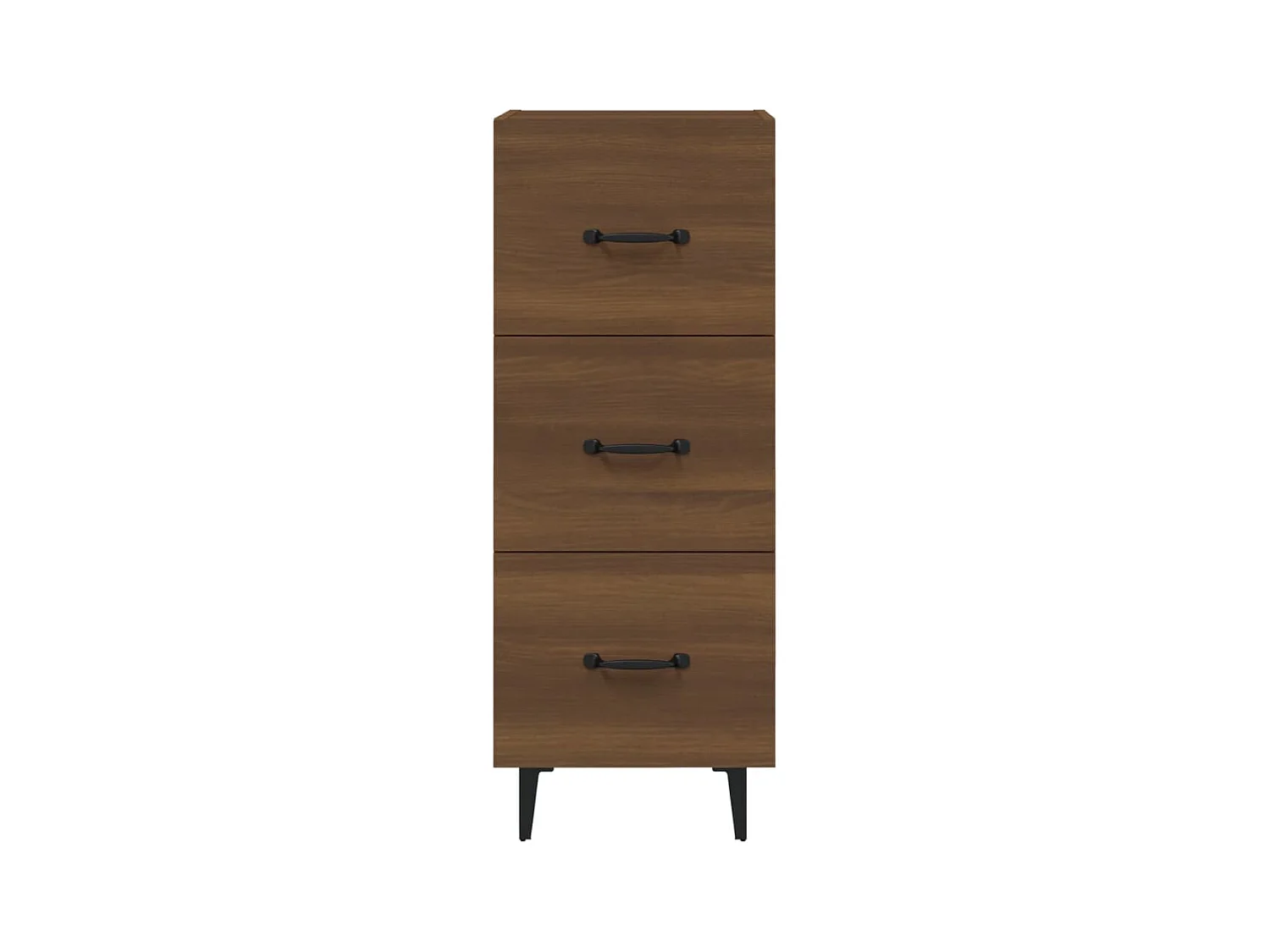 Buffet Chêne marron 34,5x34x90 cm Bois d'ingénierie