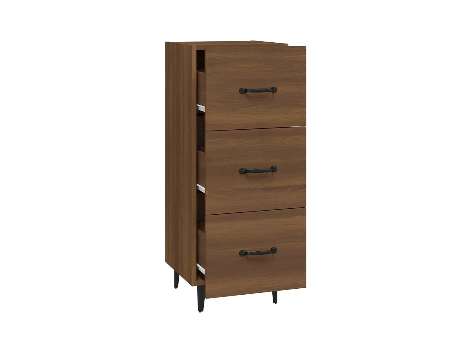 Buffet Chêne marron 34,5x34x90 cm Bois d'ingénierie
