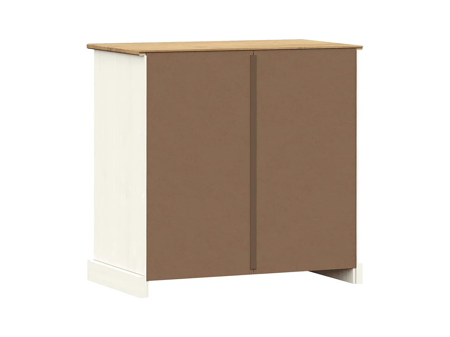 Buffet avec tiroirs 78x40x75 cm blanc bois massif de pin