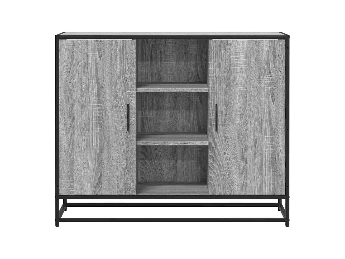 Buffet sonoma gris 92x35x76 cm bois d'ingénierie