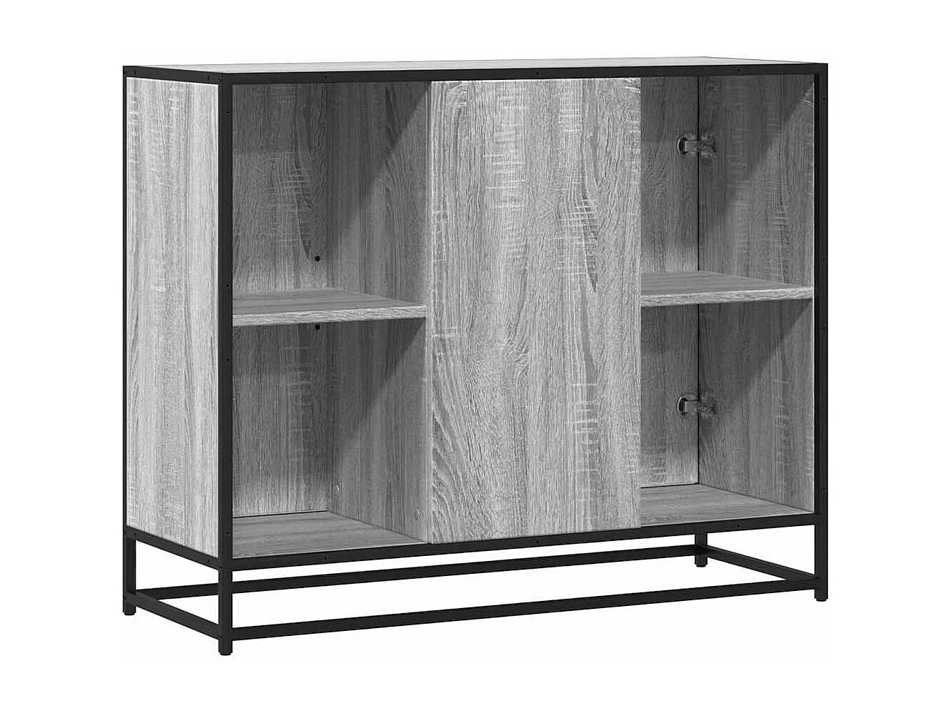 Buffet sonoma gris 92x35x76 cm bois d'ingénierie