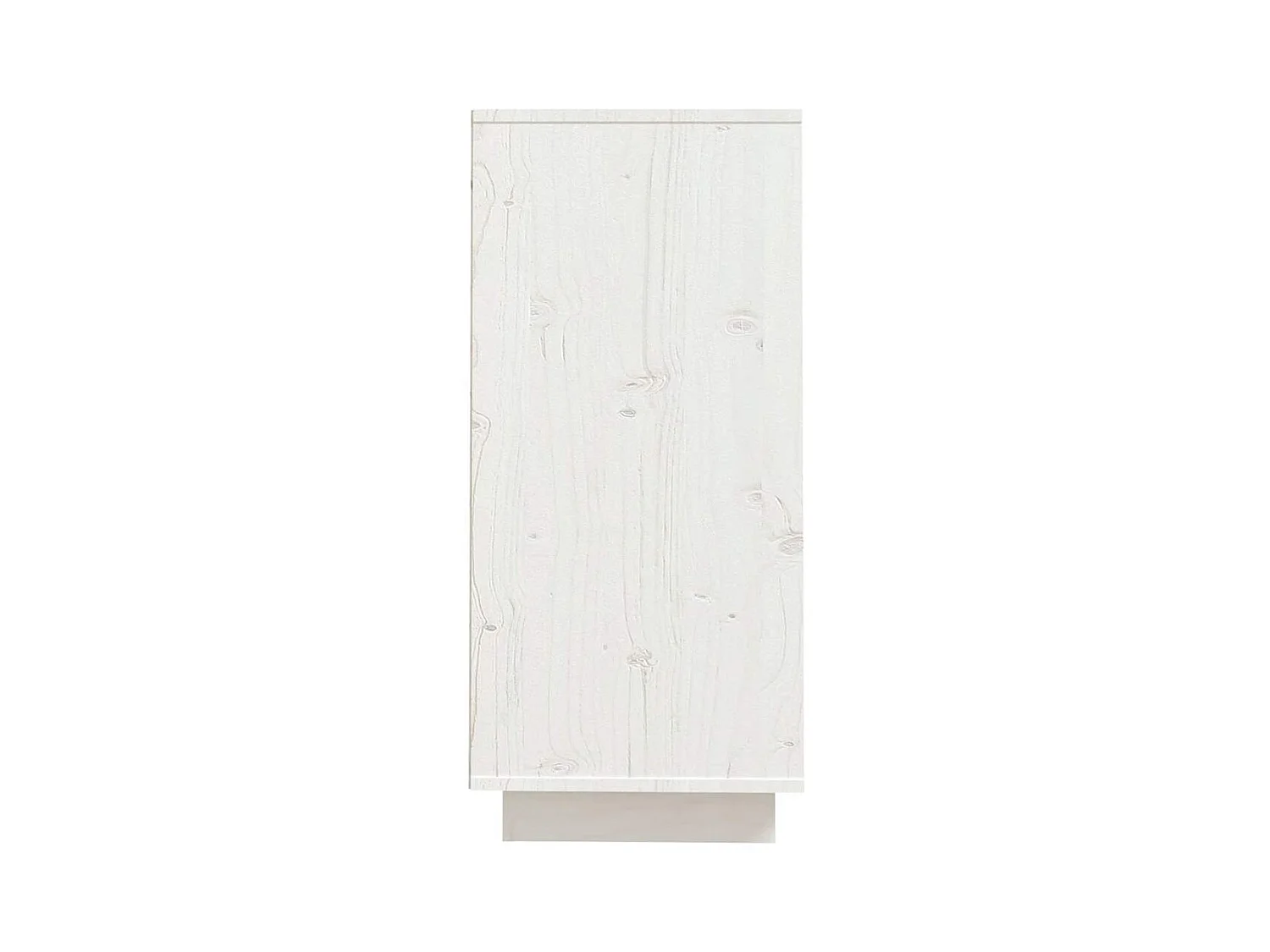 Buffet Blanc 60x34x75 cm Bois massif de pin