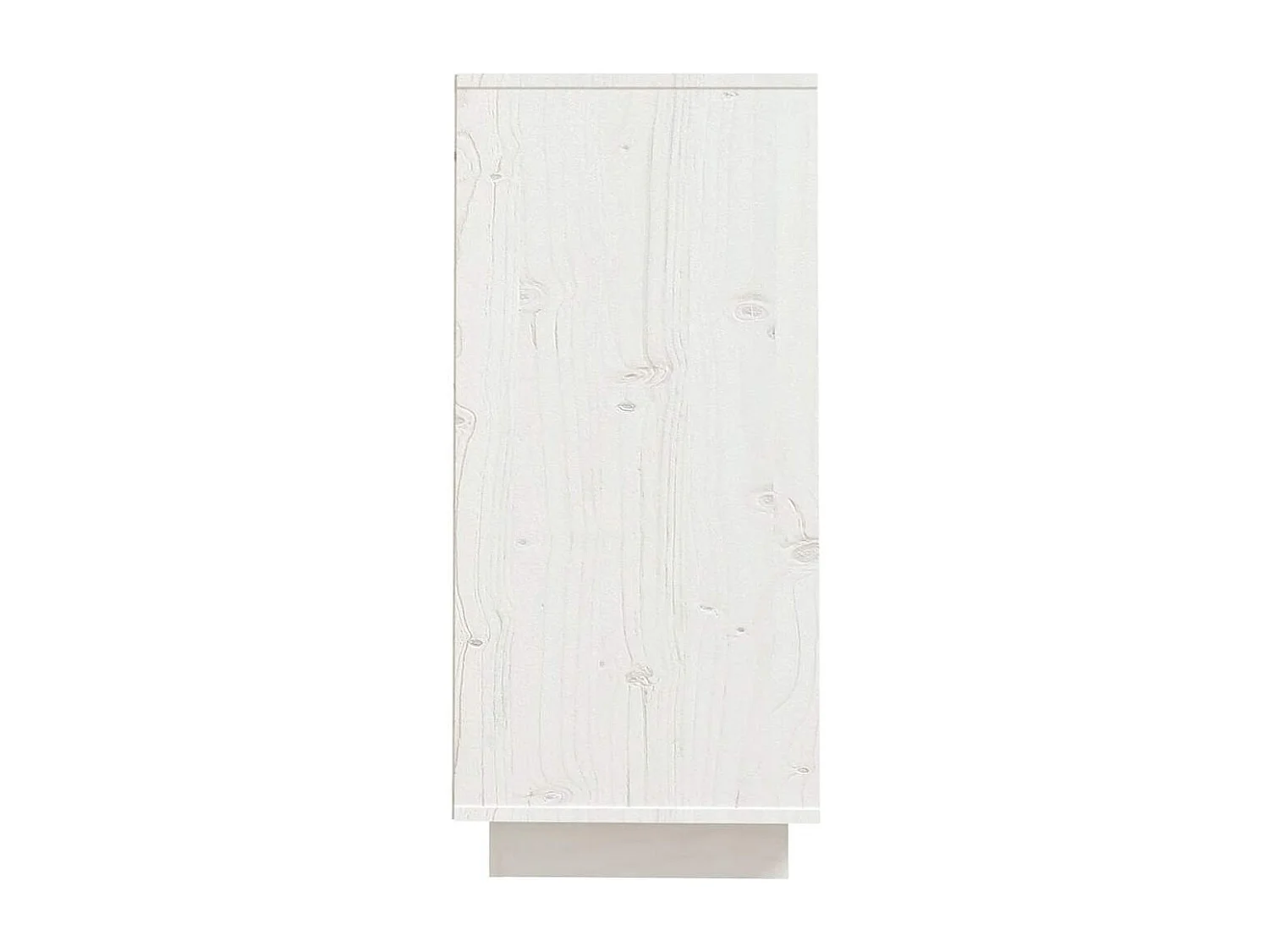 Buffet Blanc 60x34x75 cm Bois massif de pin