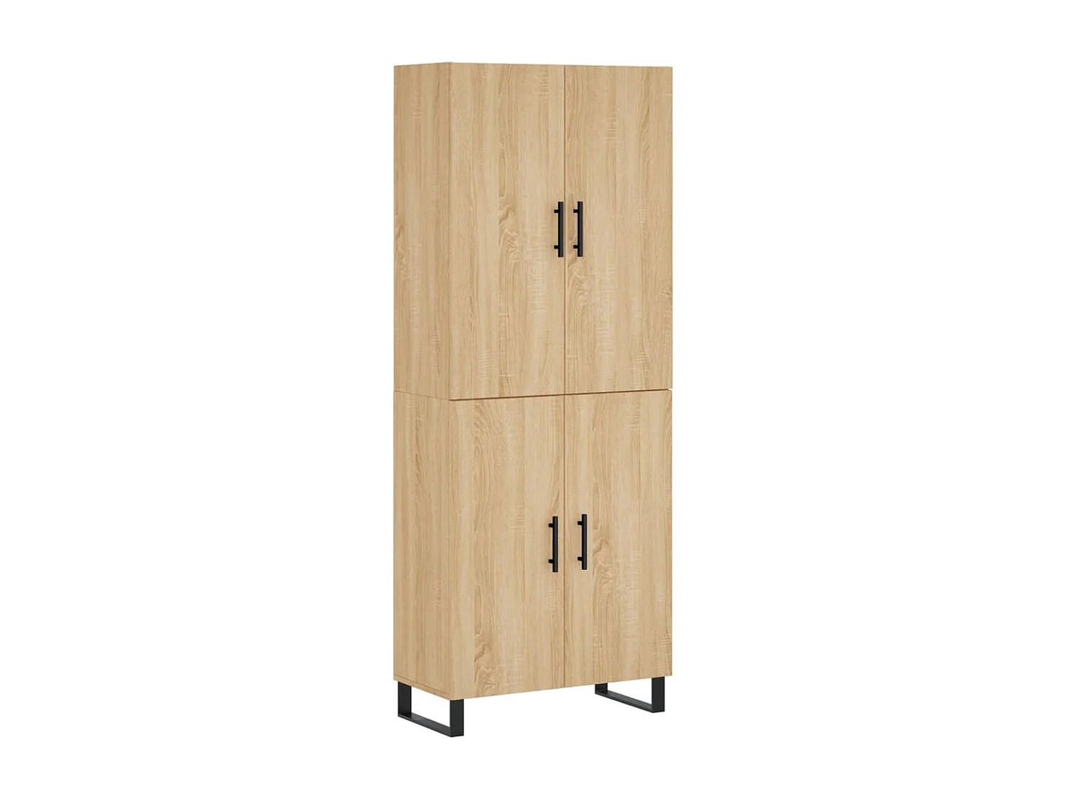 Credenza alta in rovere Sonoma 69,5x34x180 cm in legno composito