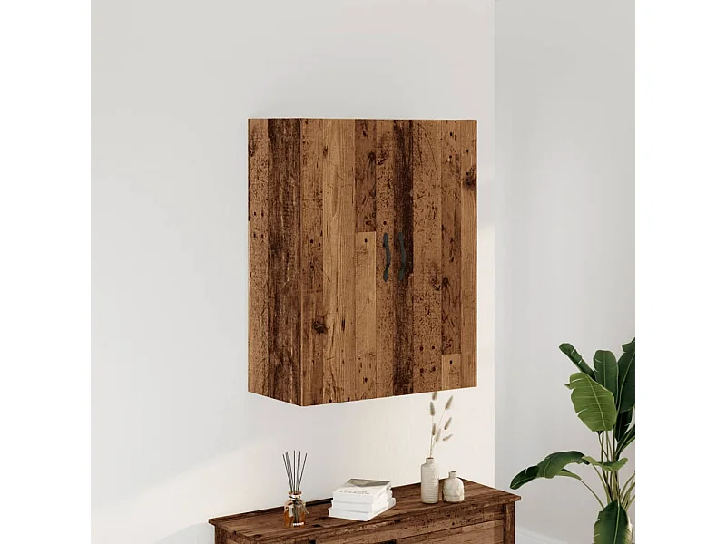 Armoire murale vieux bois 69,5x34x90 cm bois d'ingénierie