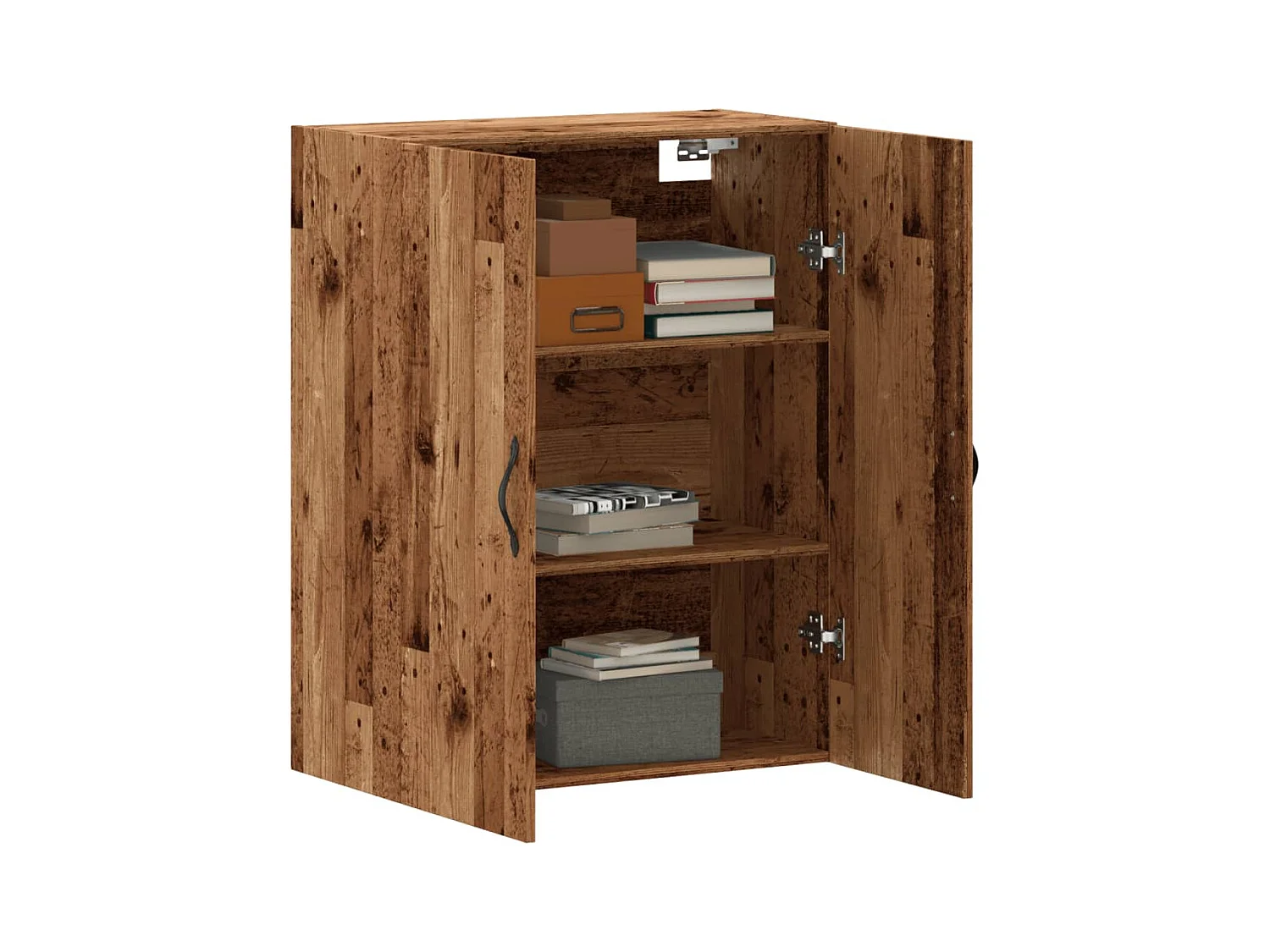 Armoire murale vieux bois 69,5x34x90 cm bois d'ingénierie