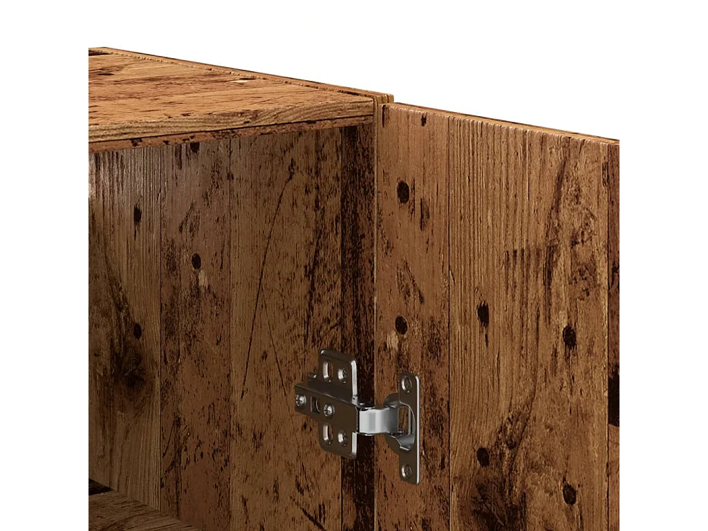 Armoire murale vieux bois 69,5x34x90 cm bois d'ingénierie