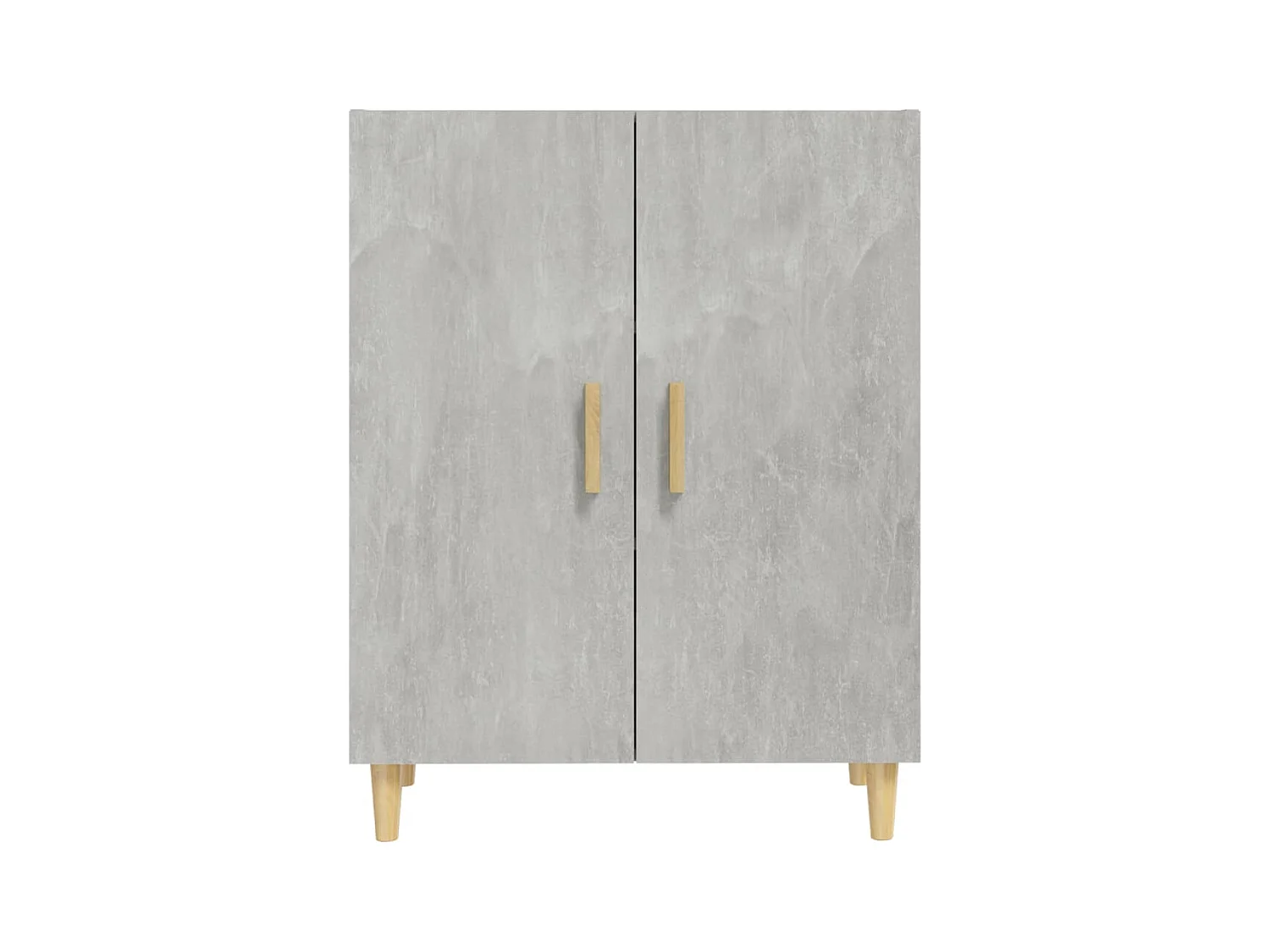 Aparador de hormigón gris 70x34x90 cm Madera de ingeniería