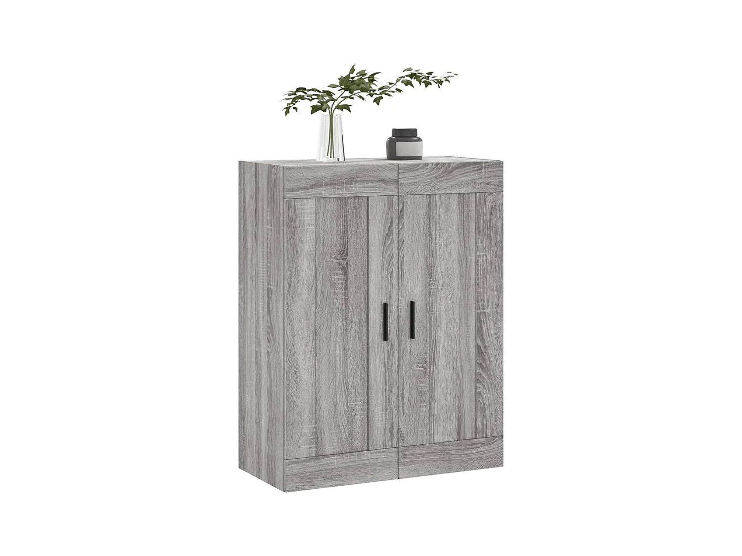 Armoire murale sonoma gris 69,5x34x90 cm bois d'ingénierie