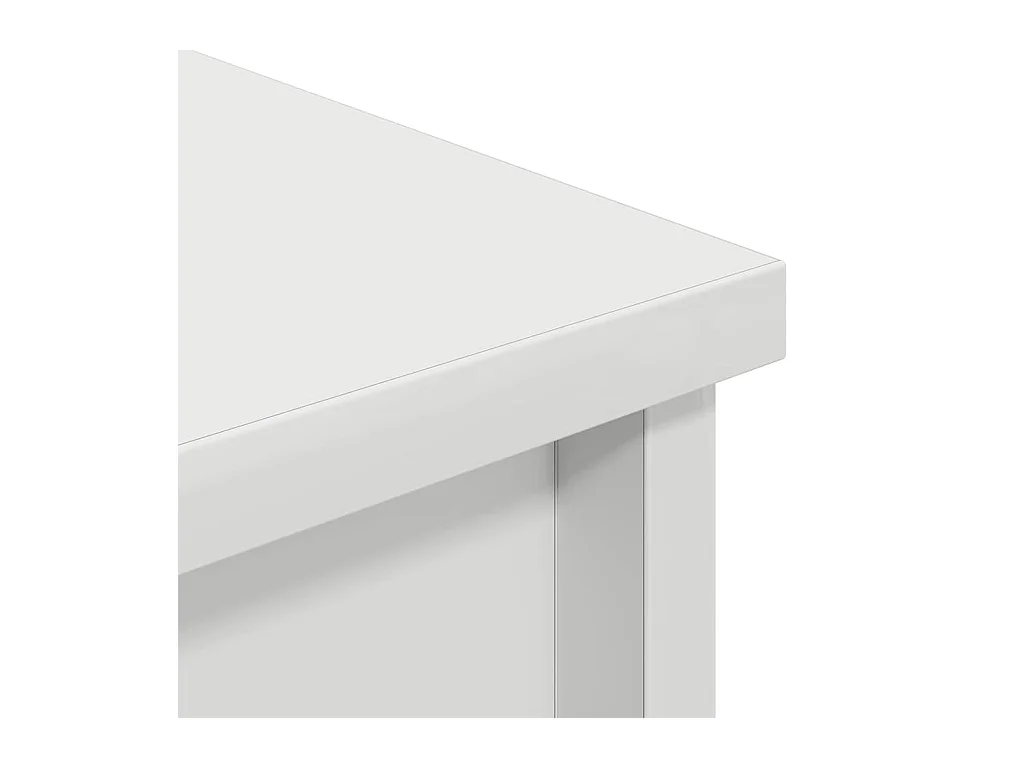 Buffet haut blanc 37,5x35x180 cm bois d'ingénierie