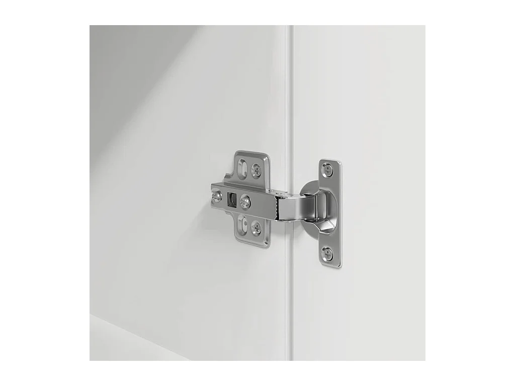 Buffet haut blanc 37,5x35x180 cm bois d'ingénierie