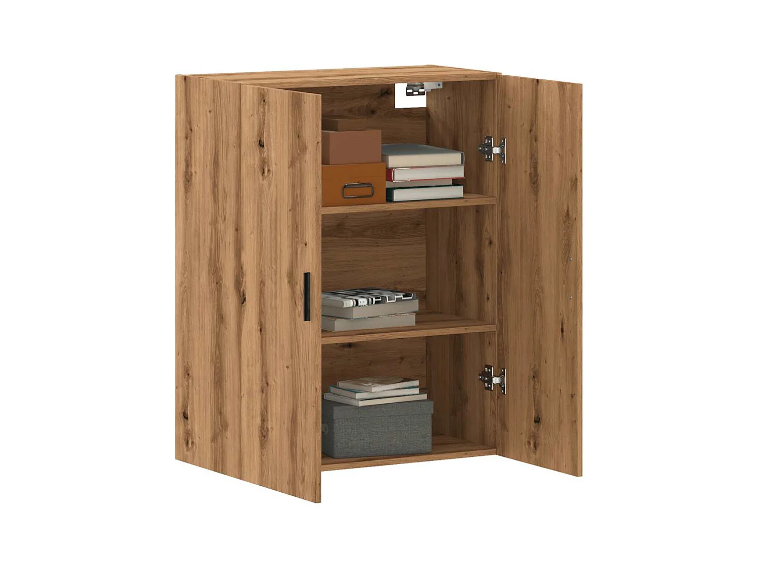 Armario de pared de roble hecho a mano 69,5x34x90 cm