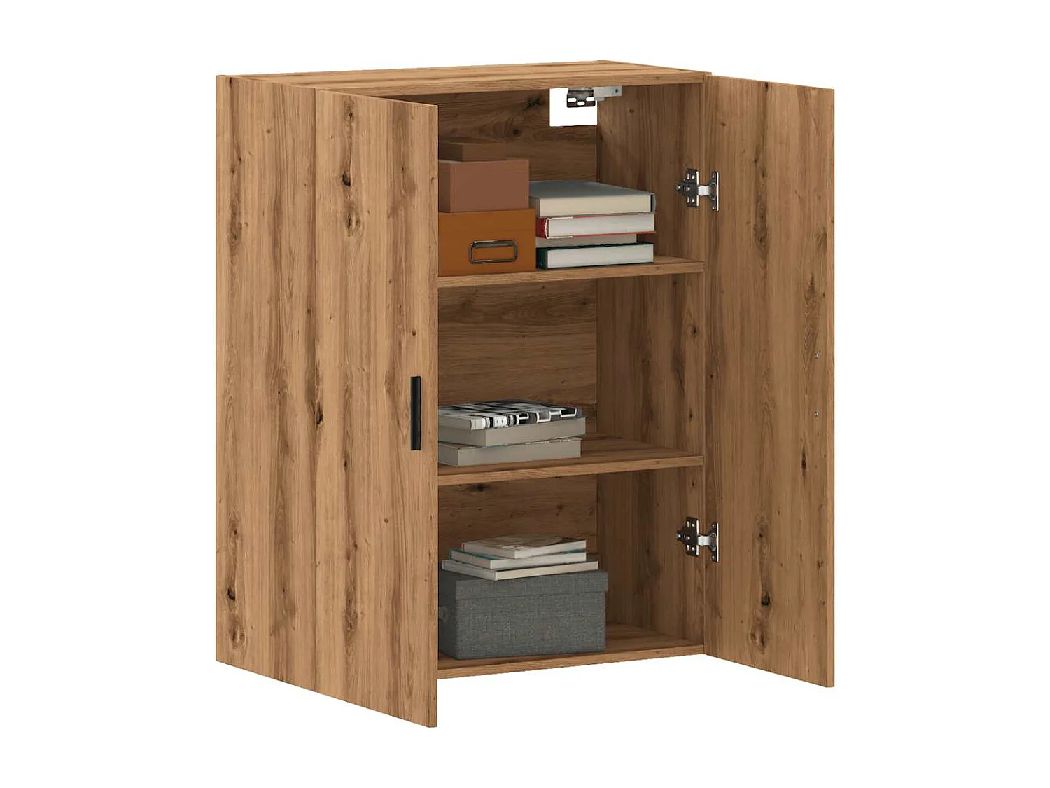 Armoire murale chêne artisanal 69,5x34x90 cm