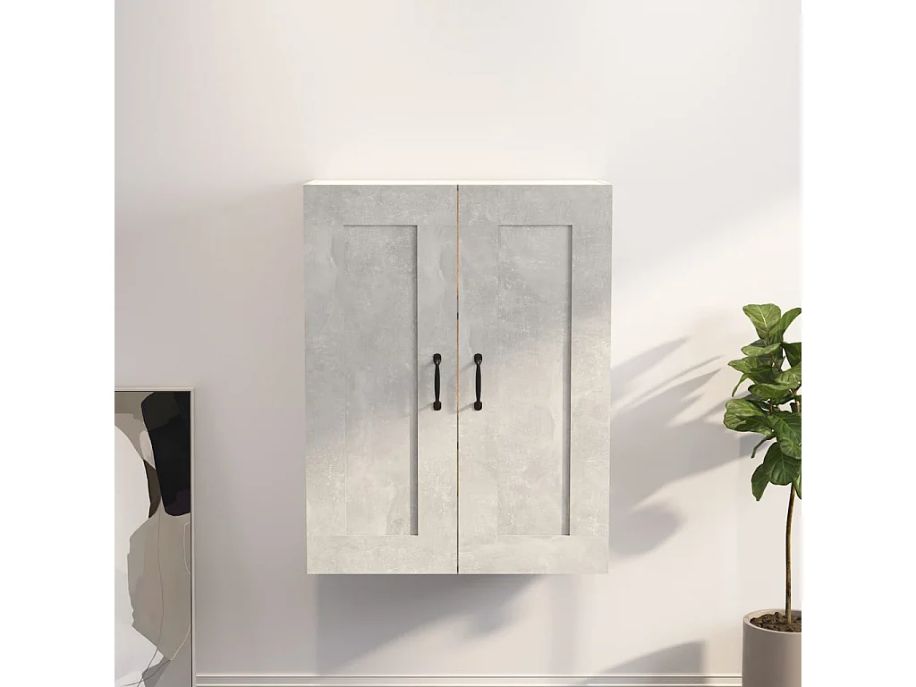Armoire murale suspendue Gris béton 69,5x32,5x90 cm