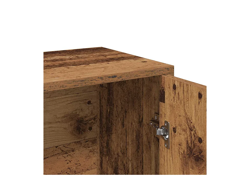 Aparador de madera antigua 60x30x75 cm madera contrachapada