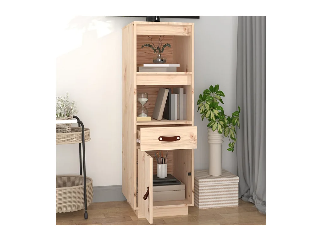 Buffet haut 34x40x108,5 cm Bois massif de pin