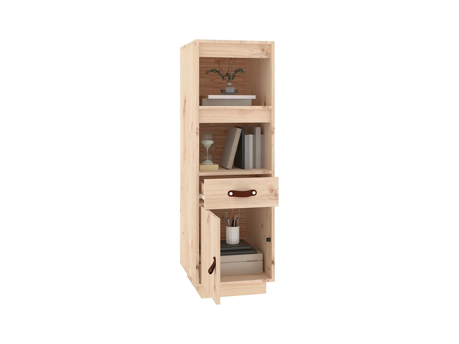 Buffet haut 34x40x108,5 cm Bois massif de pin
