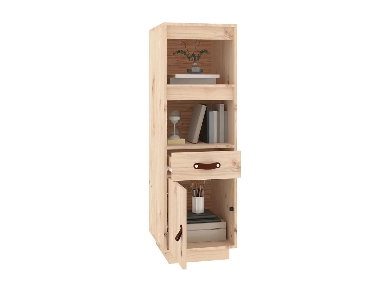 Buffet haut 34x40x108,5 cm Bois massif de pin