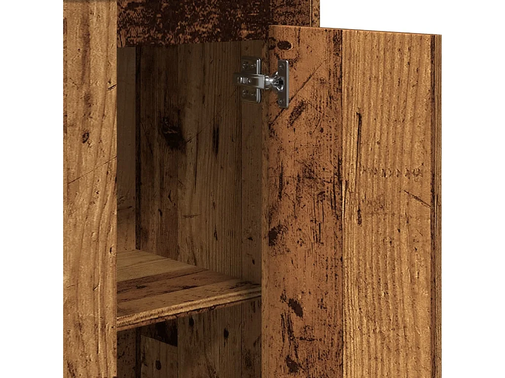 Hohes Sideboard Altholz 36x35,5x103,5 cm Holzwerkstoff