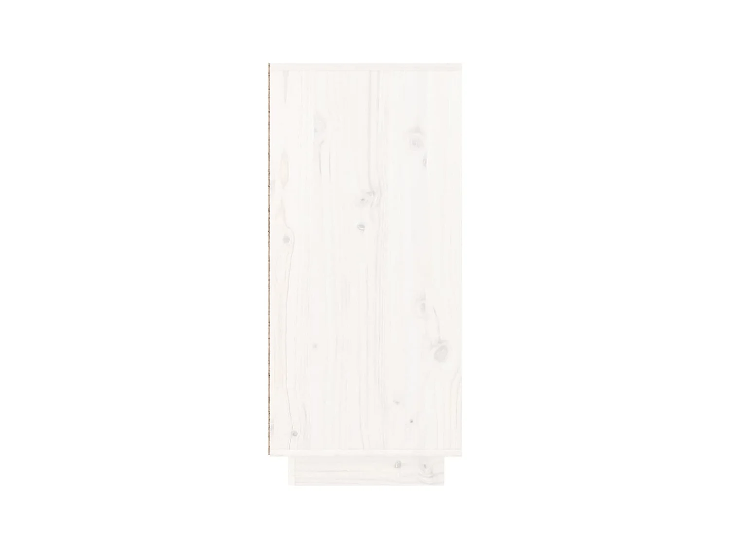 Weißes Sideboard 110x34x75 cm massives Kiefernholz