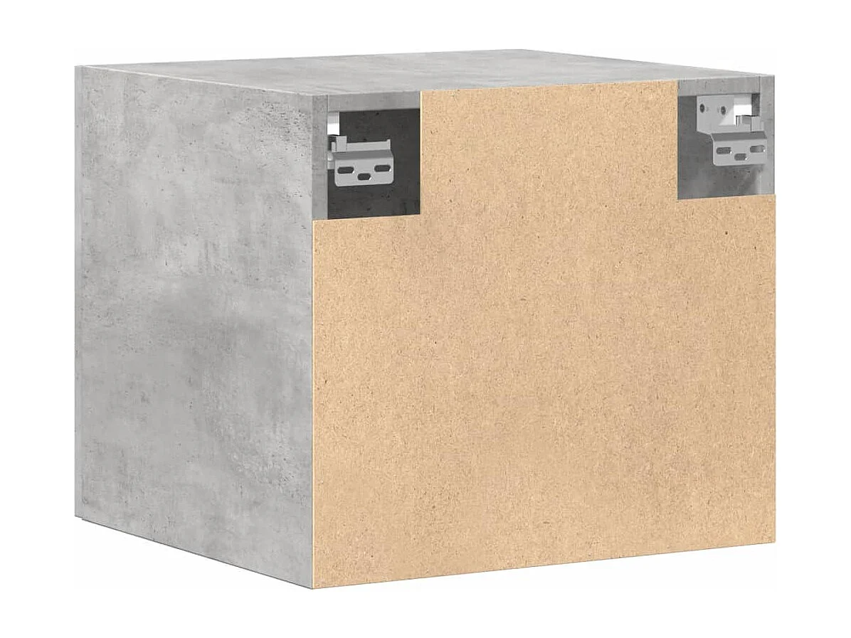 Armoire murale gris béton 45x42,5x40 cm bois d'ingénierie