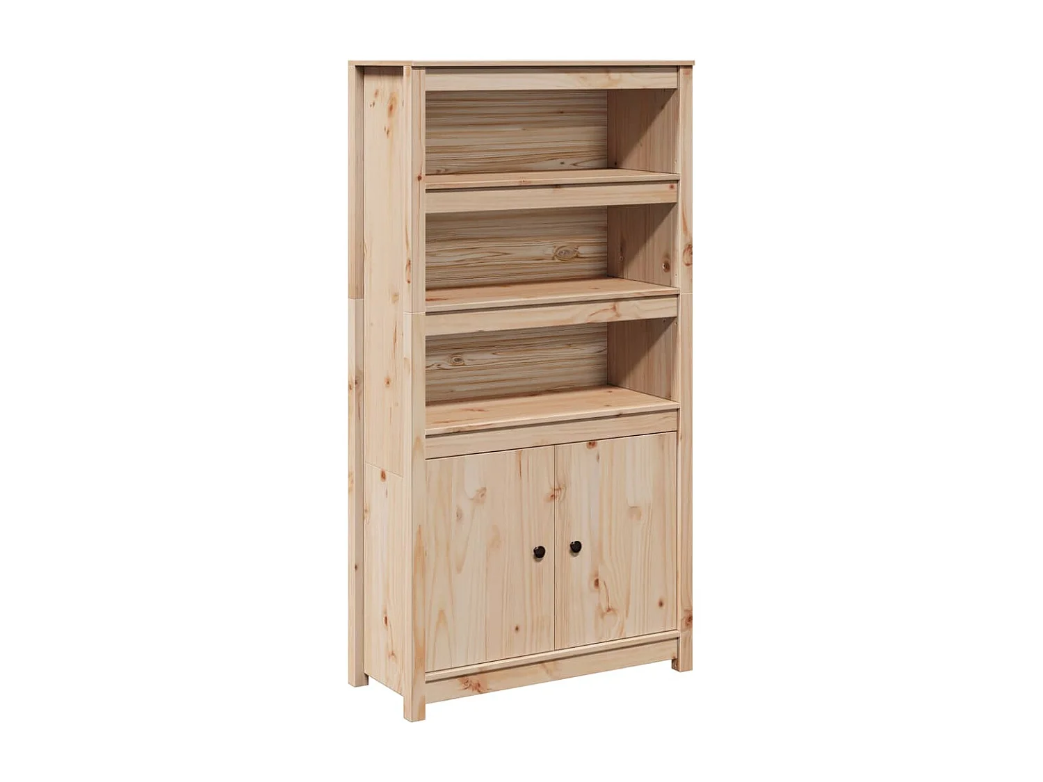 Buffet haut 80x35x154 cm Bois massif de pin