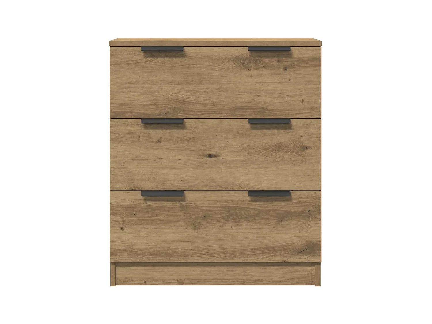 Buffets 3 pcs chêne artisanal 60x30x70 cm bois d'ingénierie