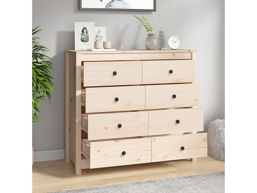 Beistellschrank 100x40x90 cm Kiefer Massivholz