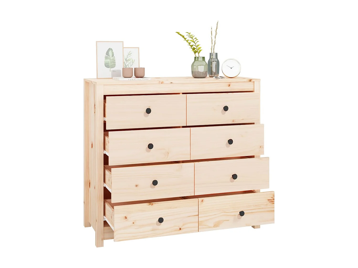 Beistellschrank 100x40x90 cm Kiefer Massivholz