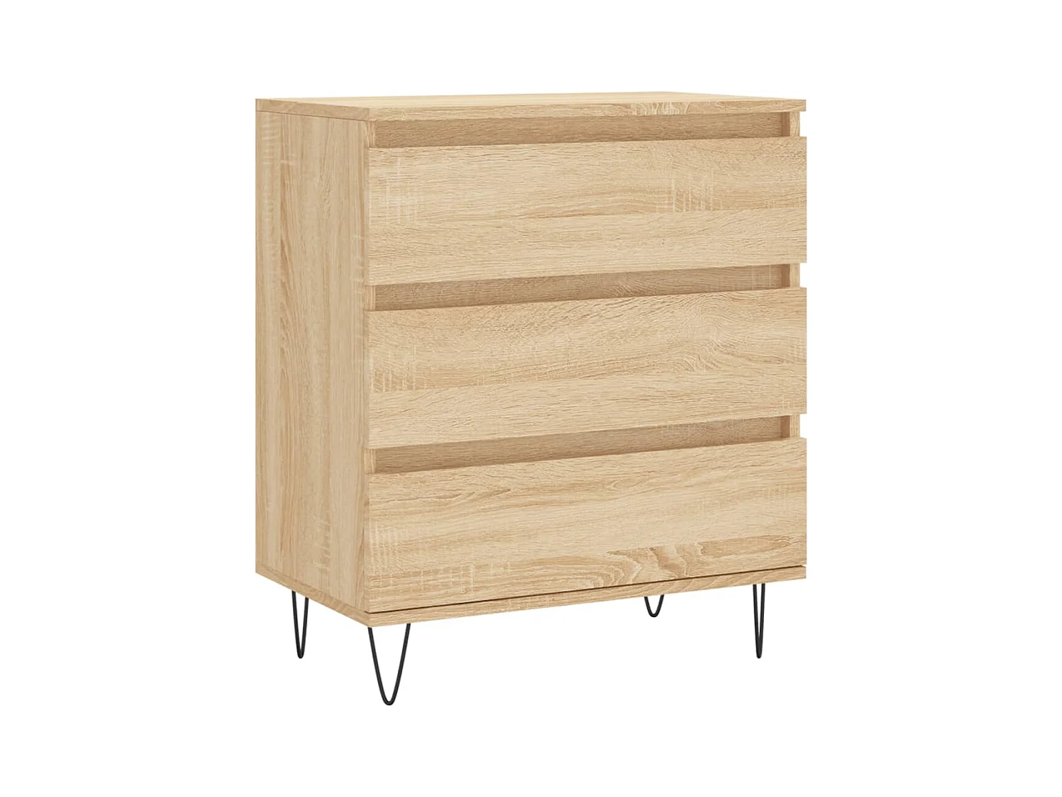 Aparador de roble Sonoma 60x35x70 cm Madera de ingeniería