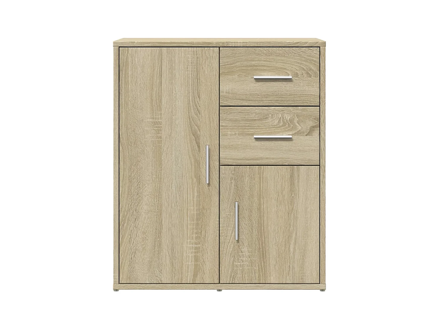 Buffets 2 pcs chêne sonoma 60x31x70 cm bois d'ingénierie